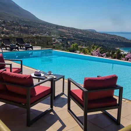 Lourdas Beach View Villa Влахата Экстерьер фото